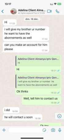 Clients satisfaits d’ Excellent IPTV